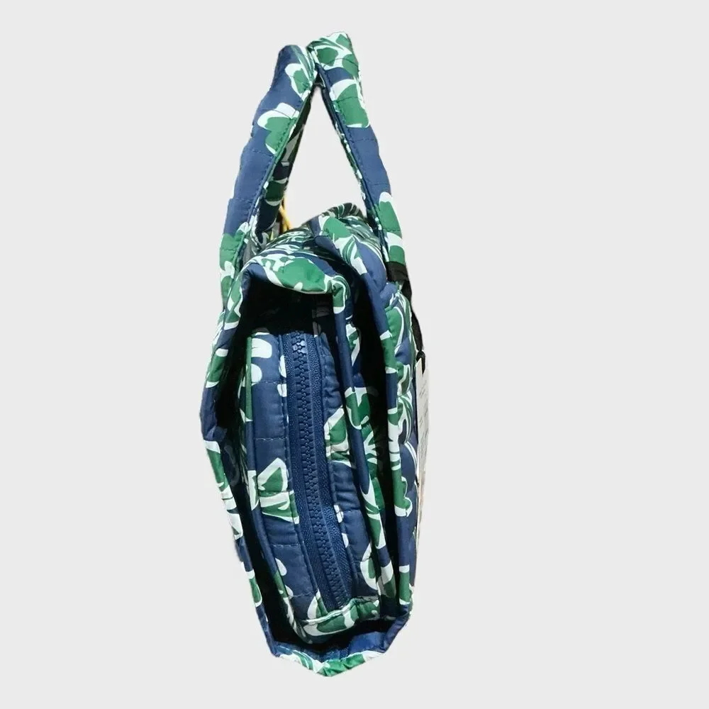 Dabney Lee Hanging Travel Organizer Makeup Toiletry Bag Blue Floral NWT